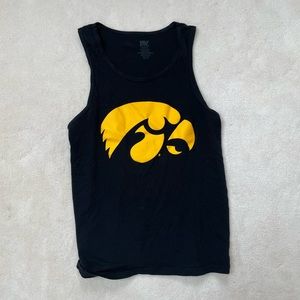 Iowa Hawkeye Black Tank Top